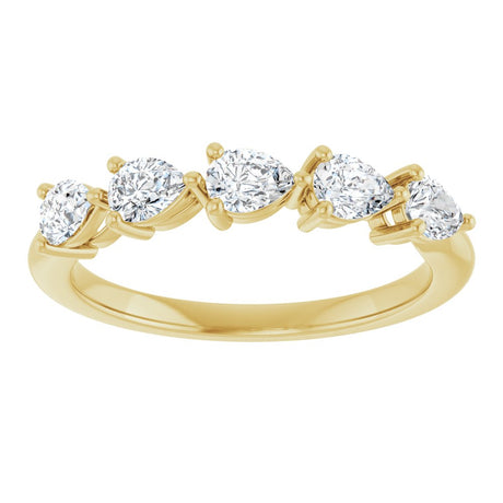 14K Yellow Gold 5/8 CTW Lab-Grown Diamond Anniversary Band