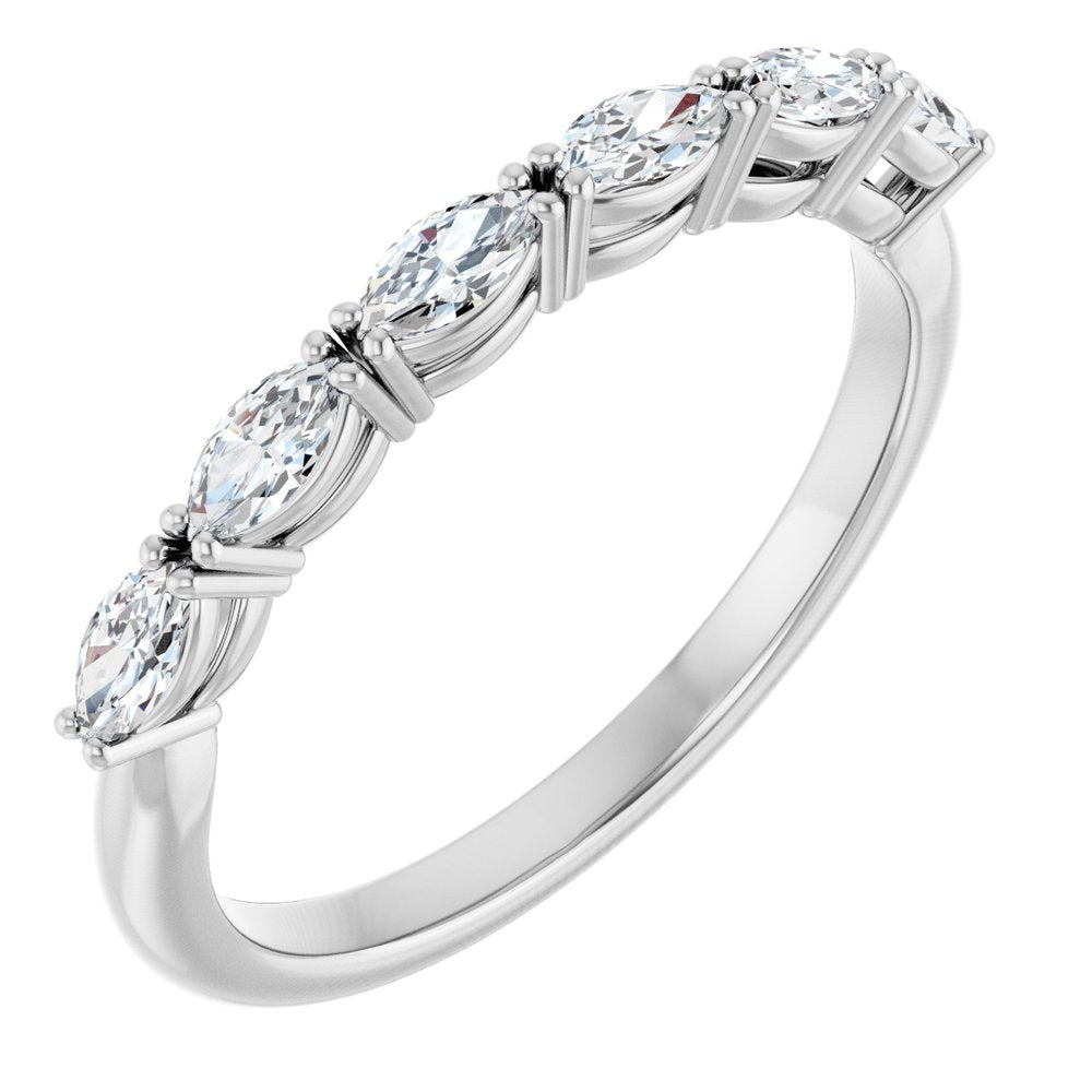14K White Gold 3/8 CTW Lab-Grown Diamond Anniversary Band