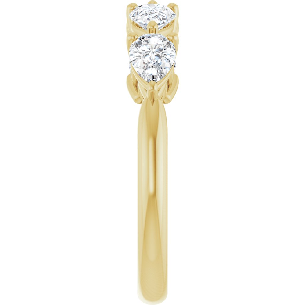 14K Yellow Gold 1 CTW Natural Diamond Anniversary Band