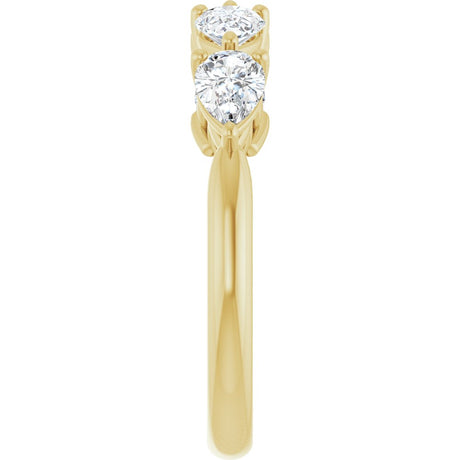 14K Yellow Gold 1 CTW Natural Diamond Anniversary Band