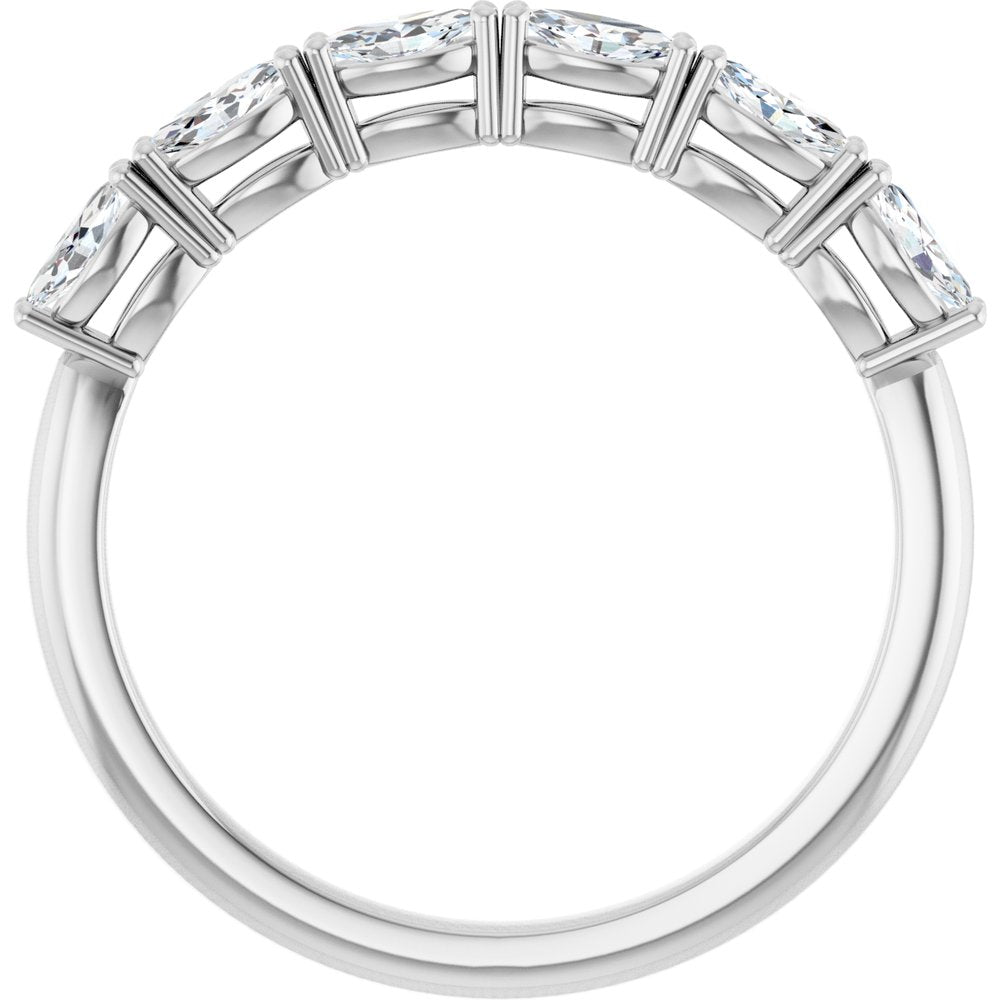 14K White Gold 3/8 CTW Lab-Grown Diamond Anniversary Band