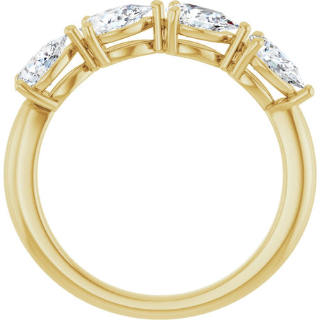 14K Yellow Gold 1 CTW Natural Diamond Anniversary Band