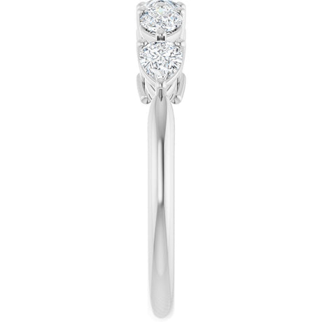 14K White Gold 5/8 CTW Lab-Grown Diamond Anniversary Band