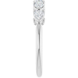 14K White Gold 5/8 CTW Lab-Grown Diamond Anniversary Band