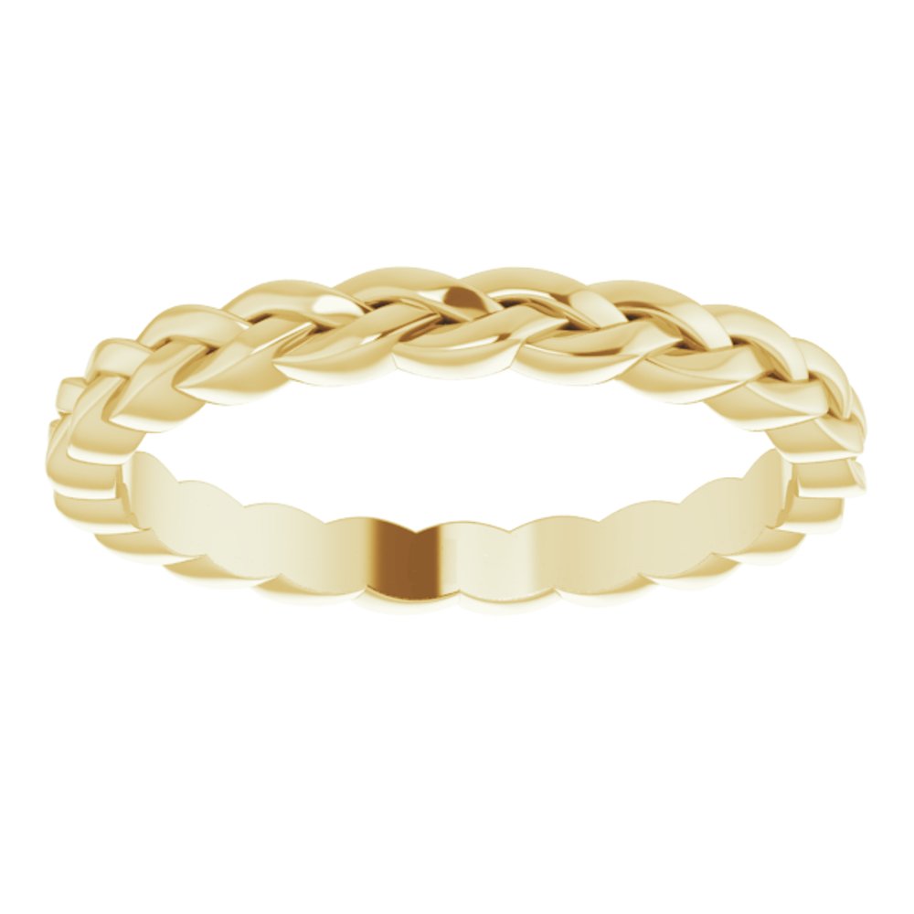 14K Yellow 2 mm Woven Band