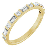 14K Yellow 1/2 CTW Natural Diamond Anniversary Band