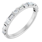 14K White 1/2 CTW Lab-Grown Diamond Anniversary Band