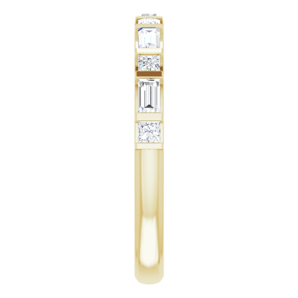 14K Yellow 1/2 CTW Lab-Grown Diamond Anniversary Band