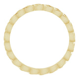 14K Yellow Gold 2 mm Woven-Design Band Size 5