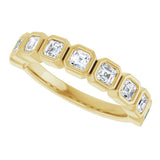 14K Yellow Gold 9/10 CTW Lab-Grown Diamond Anniversary Band