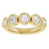 14K Yellow Gold 1 1/6 CTW Lab-Grown Diamond Anniversary Band