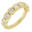 14K Yellow Gold 9/10 CTW Lab-Grown Diamond Anniversary Band