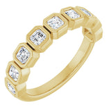 14K Yellow Gold 9/10 CTW Lab-Grown Diamond Anniversary Band