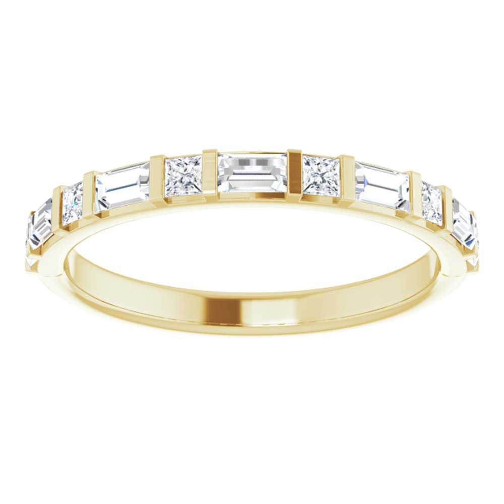 14K Yellow 1/2 CTW Lab-Grown Diamond Anniversary Band