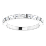 14K White 1/2 CTW Natural Diamond Anniversary Band