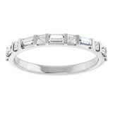 14K White 1/2 CTW Natural Diamond Anniversary Band