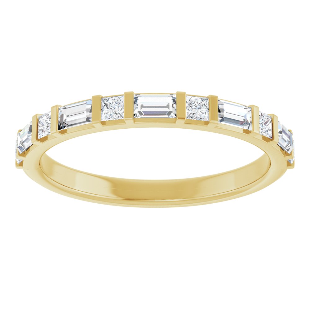 14K Yellow 1/2 CTW Lab-Grown Diamond Anniversary Band