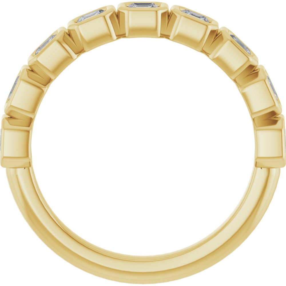 14K Yellow Gold 9/10 CTW Lab-Grown Diamond Anniversary Band
