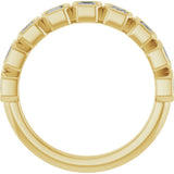 14K Yellow Gold 9/10 CTW Lab-Grown Diamond Anniversary Band