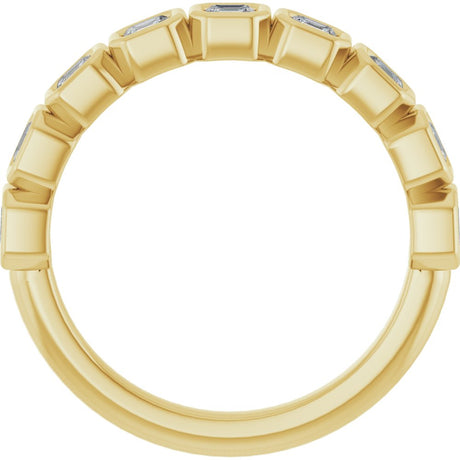 14K Yellow Gold 9/10 CTW Lab-Grown Diamond Anniversary Band