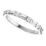14K White 1/2 CTW Natural Diamond Anniversary Band