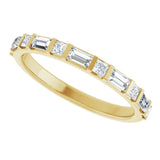 14K Yellow 1/2 CTW Lab-Grown Diamond Anniversary Band