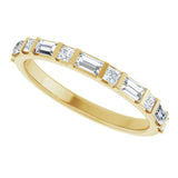 14K Yellow 1/2 CTW Natural Diamond Anniversary Band