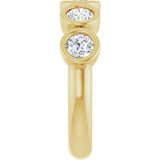 14K Yellow Gold 1 1/6 CTW Lab-Grown Diamond Anniversary Band