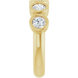 14K Yellow Gold 1 1/3 CTW Natural Diamond Anniversary Band