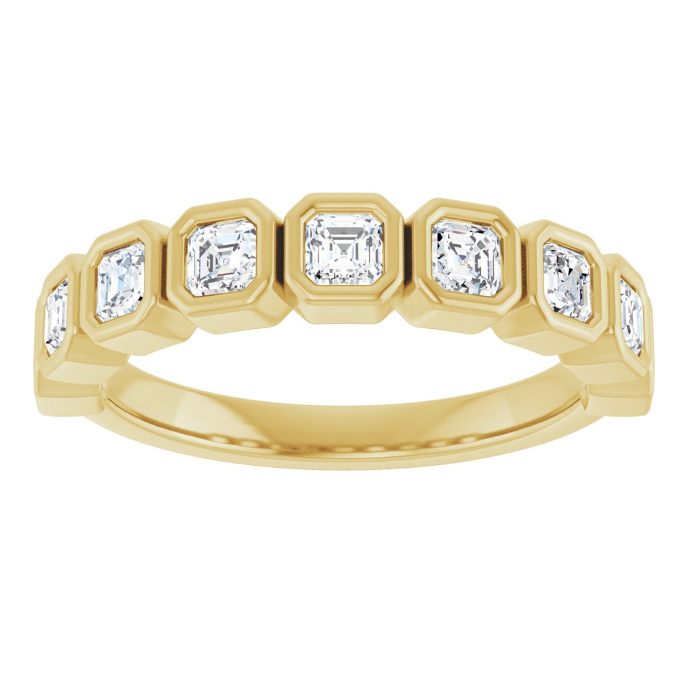 14K Yellow Gold 9/10 CTW Lab-Grown Diamond Anniversary Band