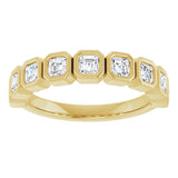 14K Yellow Gold 9/10 CTW Lab-Grown Diamond Anniversary Band