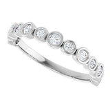 14K White 1/3 CTW Natural Diamond Anniversary Band