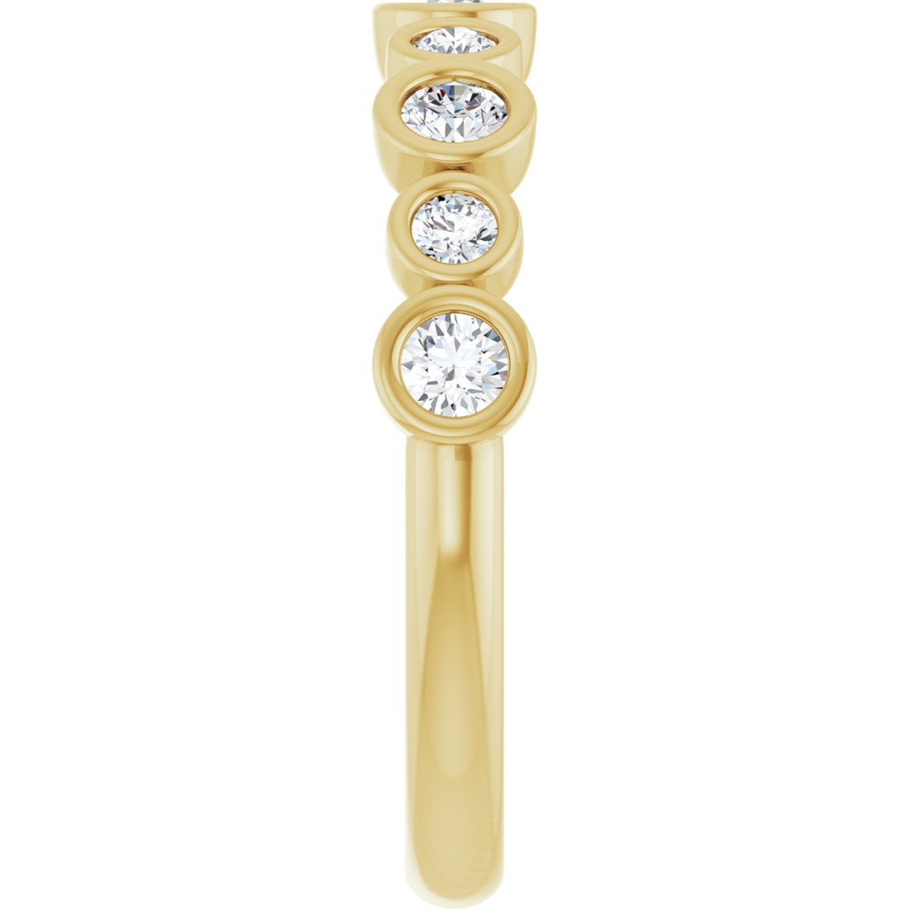 14K Yellow 1/2 CTW Lab-Grown Diamond Anniversary Band