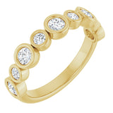 14K Yellow 3/4 CTW Natural Diamond Anniversary Band