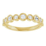 14K Yellow 1/2 CTW Lab-Grown Diamond Anniversary Band