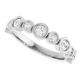 14K White 3/4 CTW Natural Diamond Anniversary Band