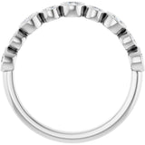 14K White 1/2 CTW Lab-Grown Diamond Anniversary Band