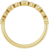 14K Yellow 1/2 CTW Lab-Grown Diamond Anniversary Band