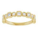 14K Yellow 1/2 CTW Natural Diamond Anniversary Band