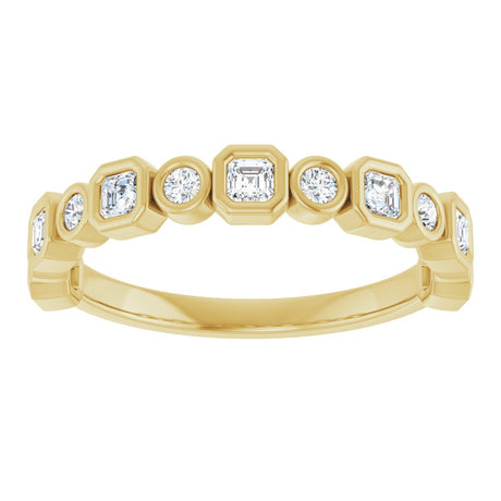 14K Yellow 1/2 CTW Natural Diamond Anniversary Band