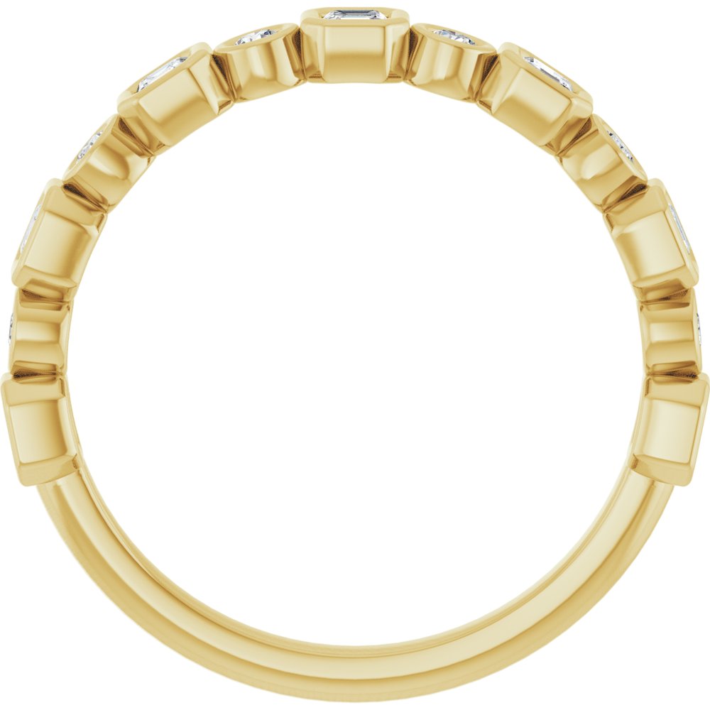 14K Yellow 1/2 CTW Natural Diamond Anniversary Band