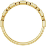 14K Yellow 1/3 CTW Natural Diamond Anniversary Band