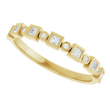 14K Yellow 1/5 CTW Natural Diamond Anniversary Band