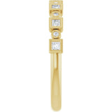 14K Yellow 1/5 CTW Natural Diamond Anniversary Band