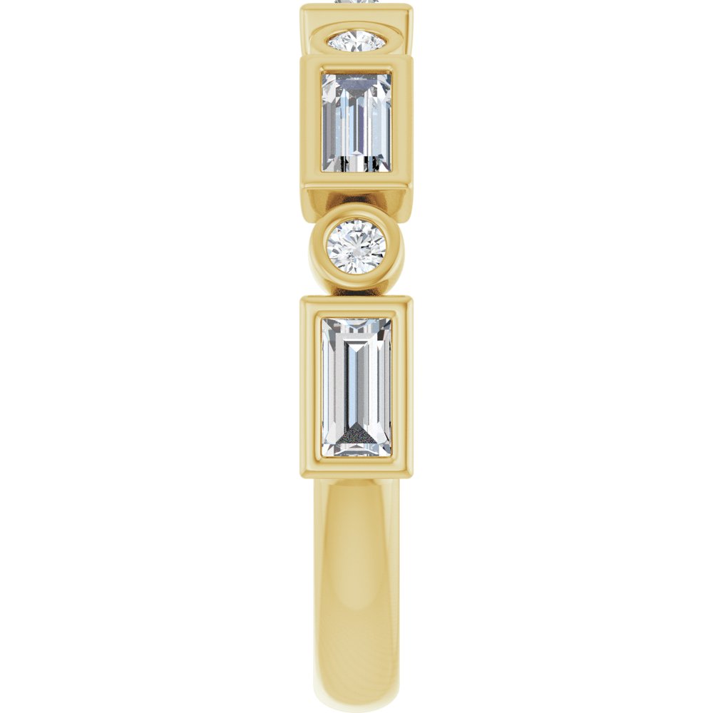 14K Yellow 3/4 CTW Natural Diamond Anniversary Band