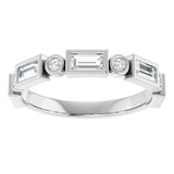 14K White 3/4 CTW Natural Diamond Anniversary Band