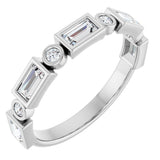 14K White 3/4 CTW Natural Diamond Anniversary Band