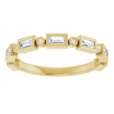 14K Yellow 3/8 CTW Natural Diamond Anniversary Band