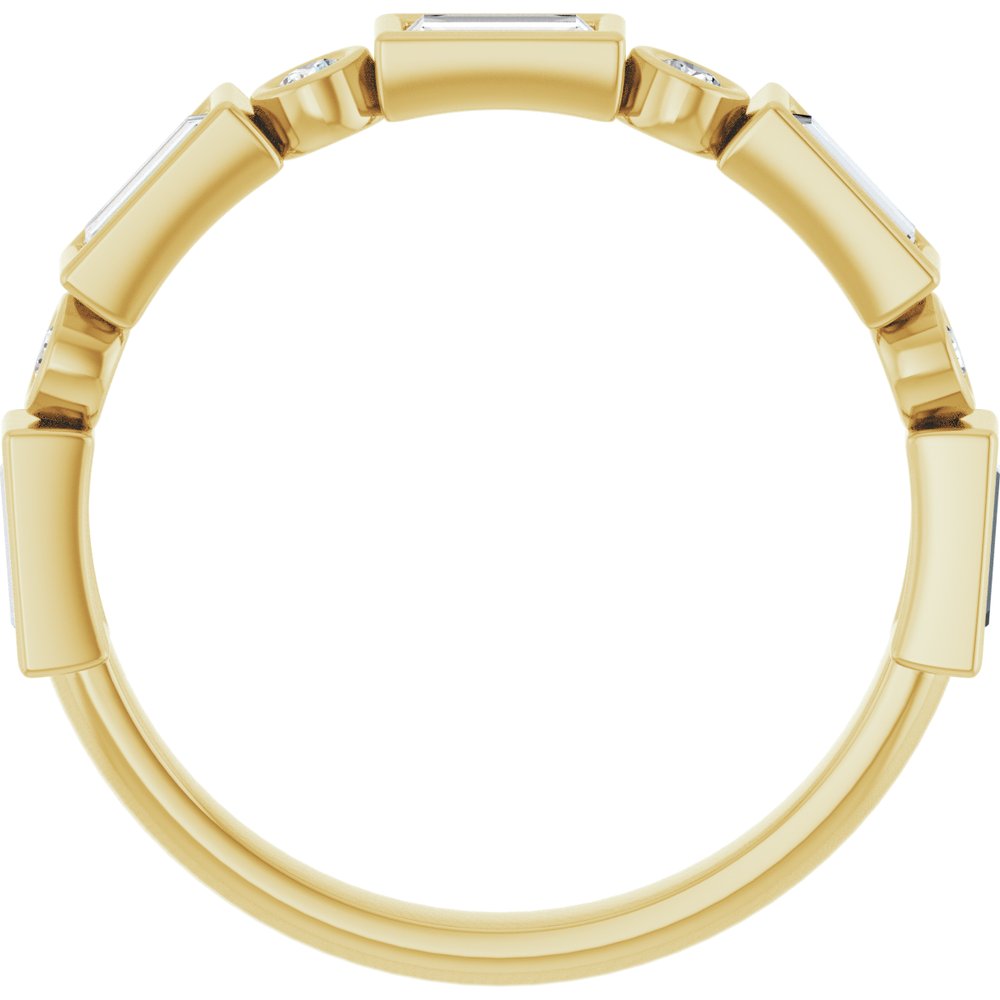 14K Yellow 3/4 CTW Natural Diamond Anniversary Band