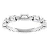 14K White 1/3 CTW Natural Diamond Anniversary Band